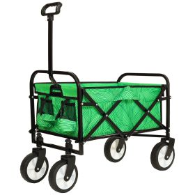 Minimeetall Colorful Collapsible Foldable Wagon Cart with strapping system, Beach Wagon