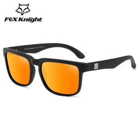 New Fox Knight Brand Square Sunglasses Women Men High Quality Glasses Outdoor Riding Fishing Sun Glasses Retro Shades Uv400 (Lenses Color: TYJ51-16)