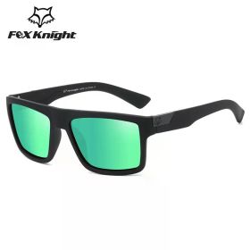 New Fox Knight Brand Square Sunglasses Women Men High Quality Glasses Outdoor Riding Fishing Sun Glasses Retro Shades Uv400 (Lenses Color: TYJ51-6)