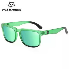 New Fox Knight Brand Square Sunglasses Women Men High Quality Glasses Outdoor Riding Fishing Sun Glasses Retro Shades Uv400 (Lenses Color: TYJ51-10)