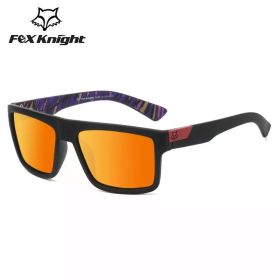 New Fox Knight Brand Square Sunglasses Women Men High Quality Glasses Outdoor Riding Fishing Sun Glasses Retro Shades Uv400 (Lenses Color: TYJ51-1)