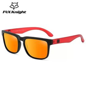 New Fox Knight Brand Square Sunglasses Women Men High Quality Glasses Outdoor Riding Fishing Sun Glasses Retro Shades Uv400 (Lenses Color: TYJ51-13)