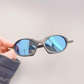 High Quality Polarized Sunglasses for Women European American Style Men Sun Glass Fishing Mountaineering Women's Sun Glasses (Lenses Color: Gray Blue)