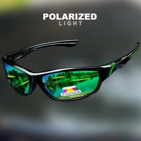 1/3PCS Vintage Sports Sunglasses Men Women Fishing Running Cycling Mountaineering Sport Man Sun Glasses Anti-Glare UV400 (Lenses Color: C4-GREEN)